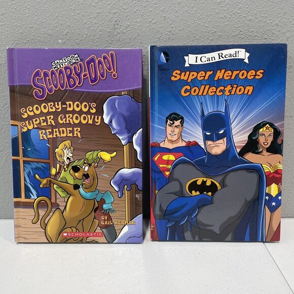 2-I CAN‎ READ books Scooby-Doo And Super Heroes Collection 9 stories HC NEW - Picture 1 of 12